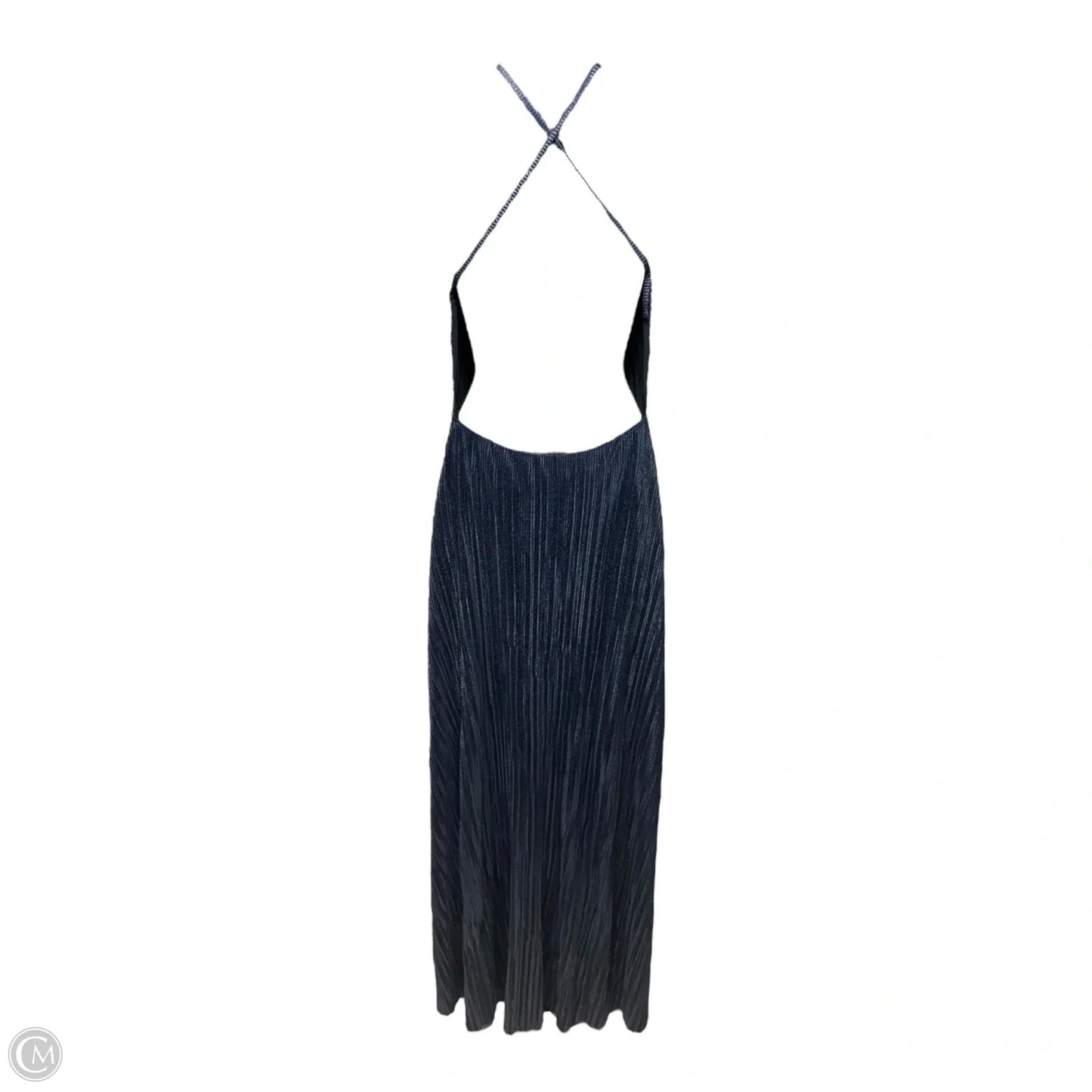 Rustina Cutout Halter Dress By Maje In Blue, Size: 40/L