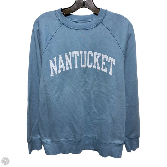 Nantucket Sweatshirt Crewneck By Outta  Town In Blue, Size: Xs
