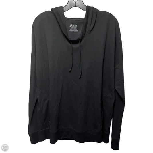 Athletic Sweatshirt Hoodie By Asics In Black, Size: Xl