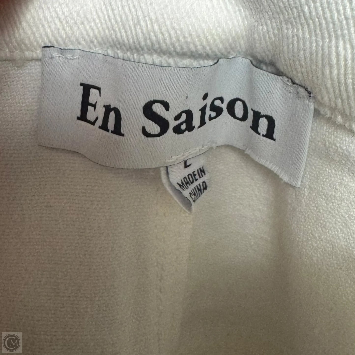 Jeans Wide Leg By En Saison In White, Size: L