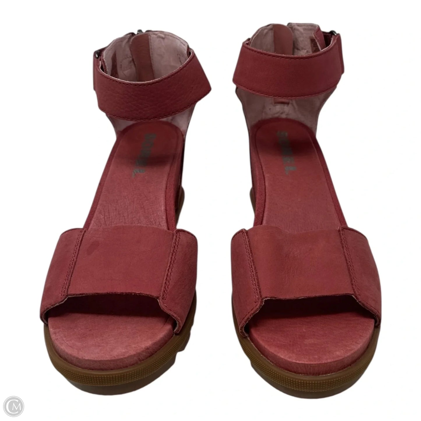 Shoes Heels Wedge By Sorel In Pink, Size: 10