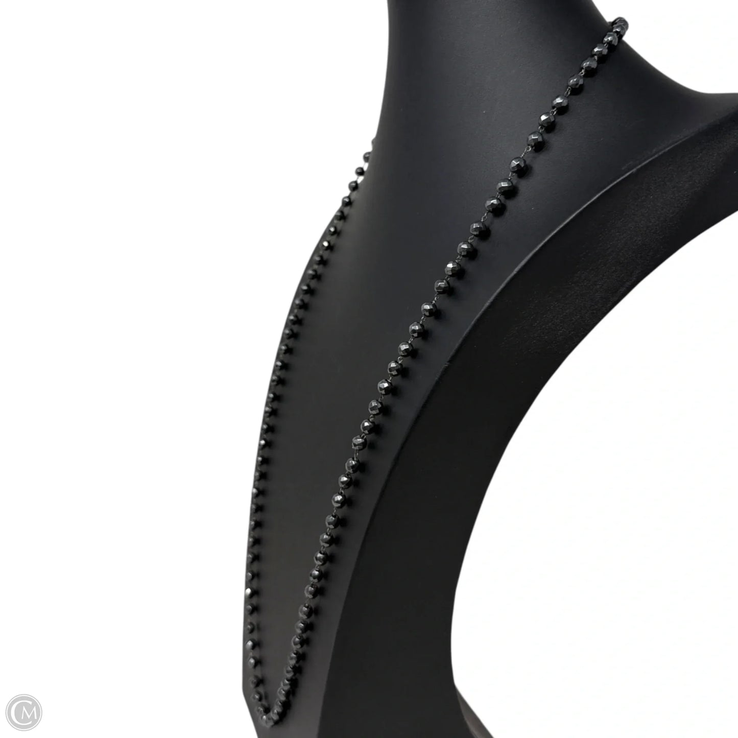 Sterling Silver & Faceted Marcasite Beaded Necklace