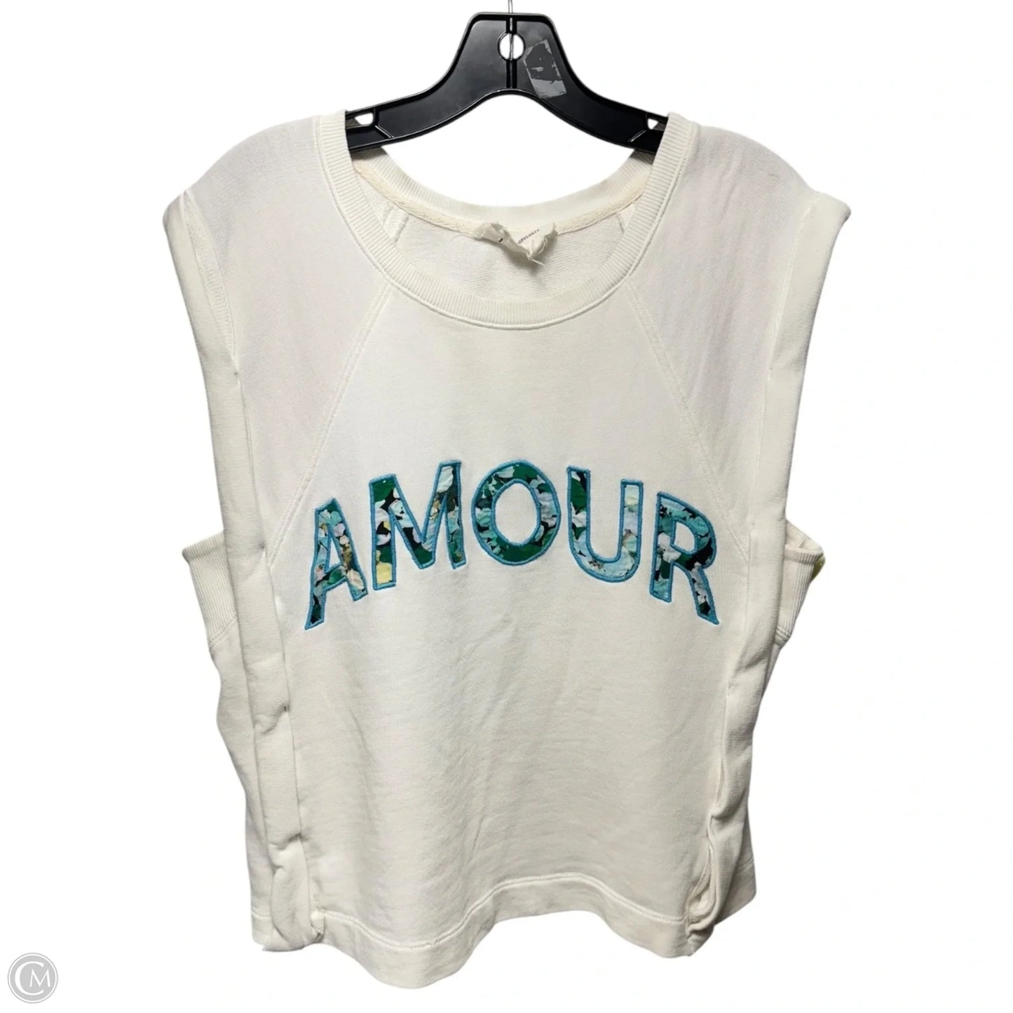 Amour Top Sleeveless By Anthropologie In White, Size: S