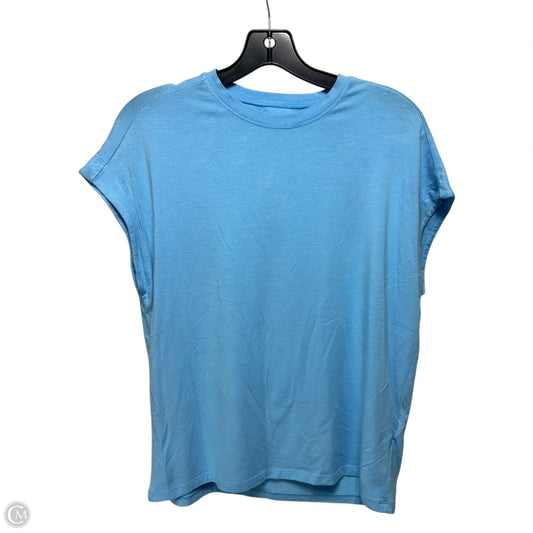 Top Short Sleeve By Anthropologie In Blue, Size: S