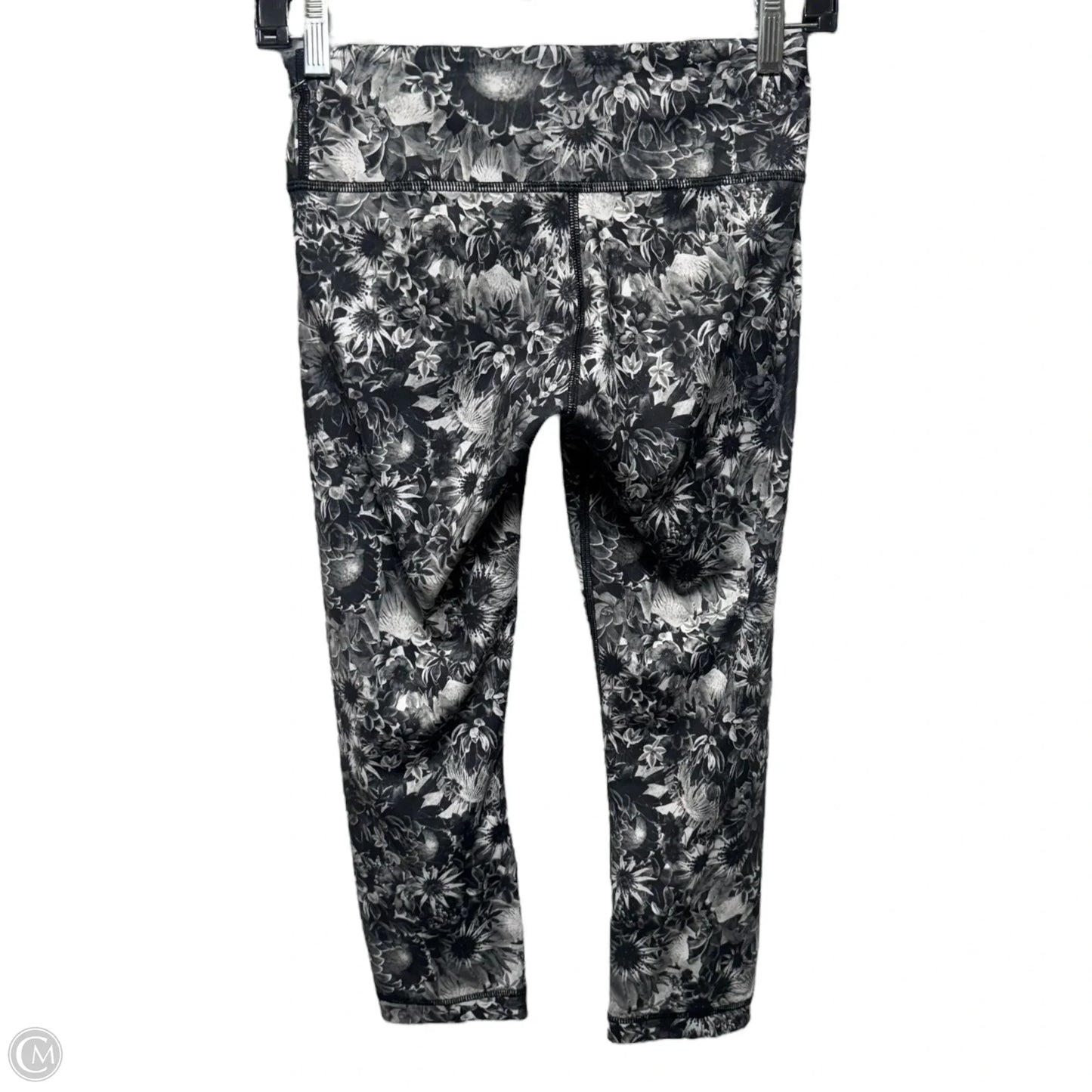 Athletic Capris By Lululemon In Floral Print, Size: 4