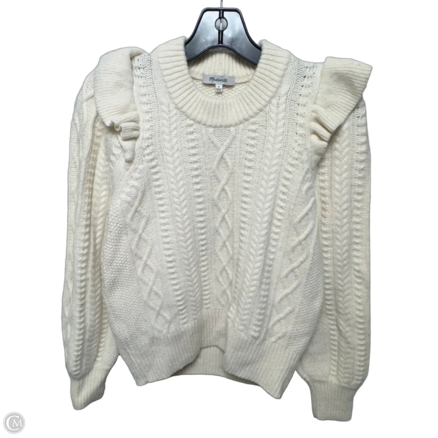 Wool Blend Sweater By Madewell In Cream, Size: S