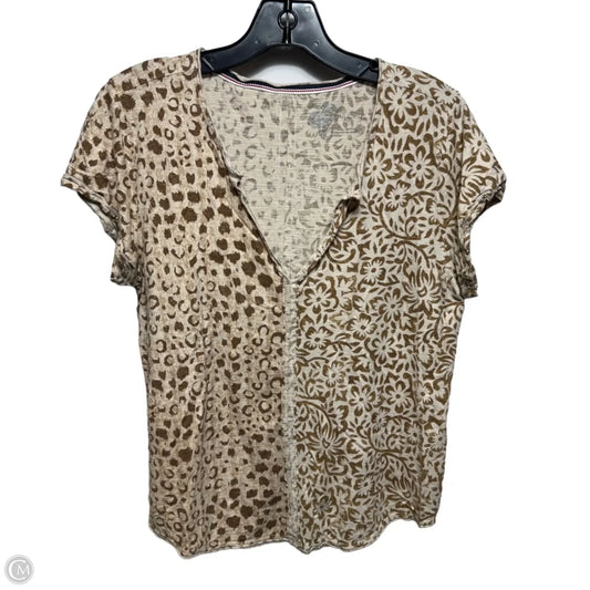 Top Short Sleeve By Pilcro In Floral Print, Size: M