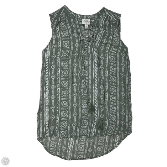 Top Sleeveless By St Johns Bay In Green, Size: S