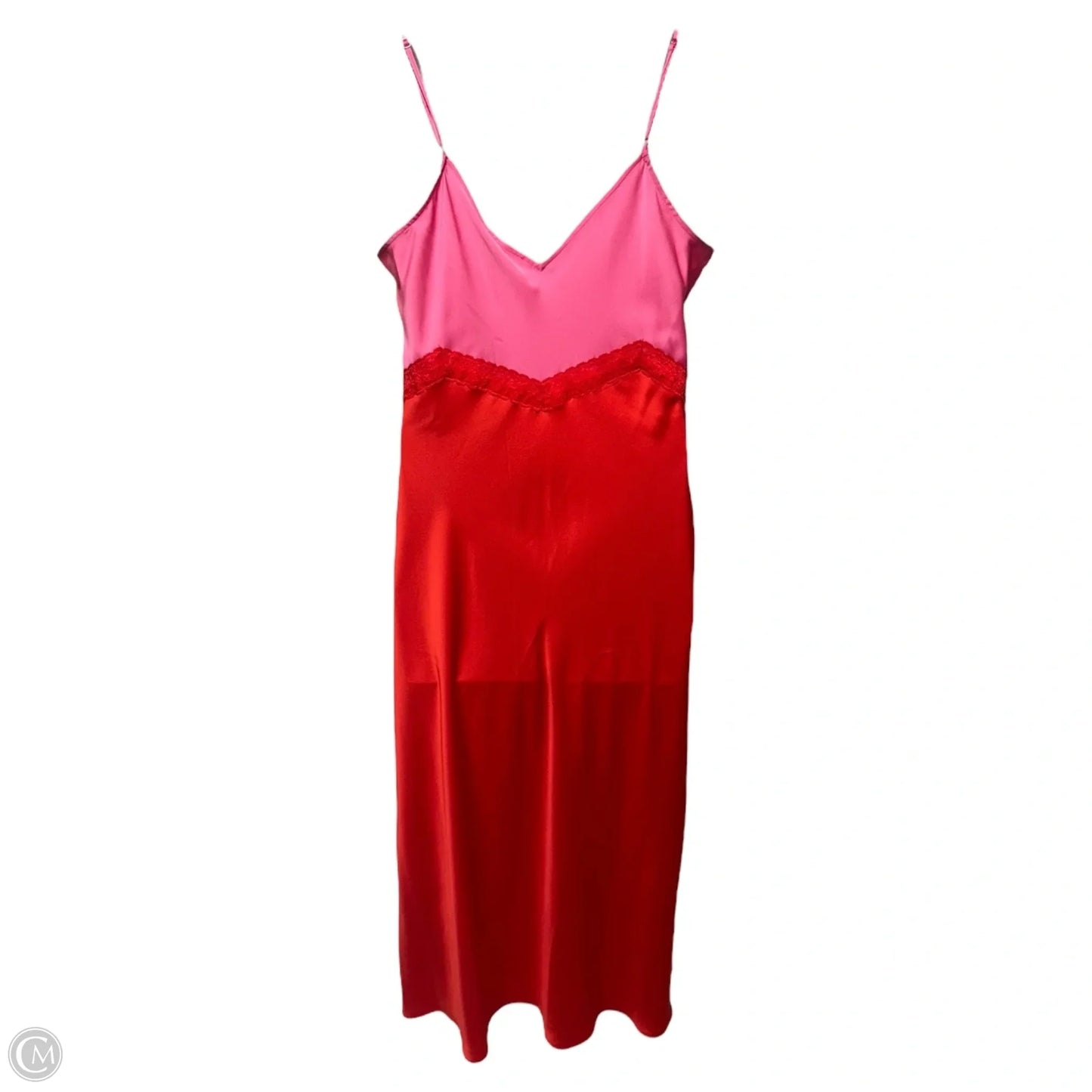 Dress Party Long By Gianni Bini In Orange & Pink, Size: 12