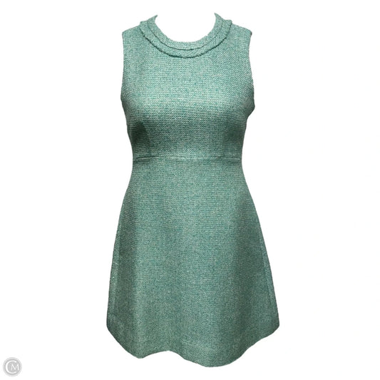 Terri Sequin Tweed SheathDress Designer By Kate Spade In Green, Size: 6