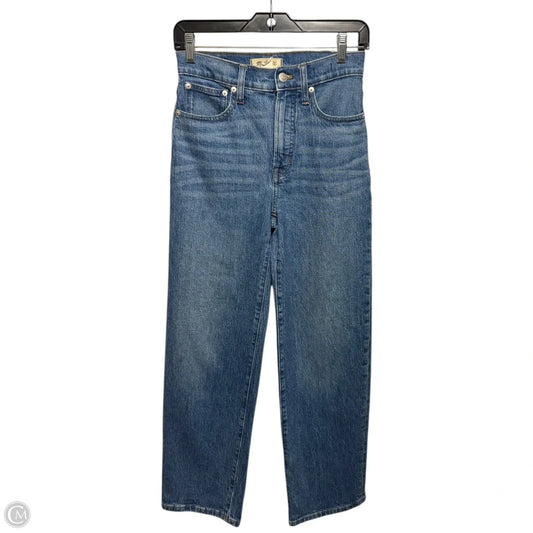 Jeans Straight By Madewell In Blue Denim, Size: 2