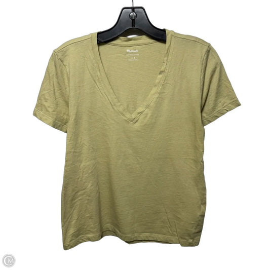 Top Short Sleeve Basic By Madewell In Green, Size: S