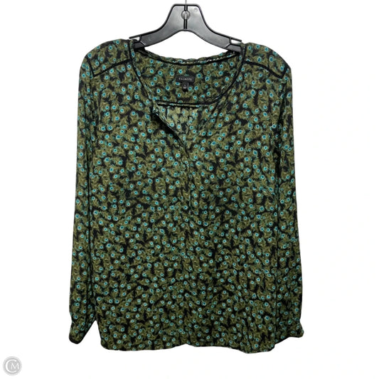 Top Long Sleeve By Talbots In Animal Print, Size: L
