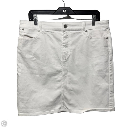 Skirt Mini & Short By Talbots In White, Size: 12p