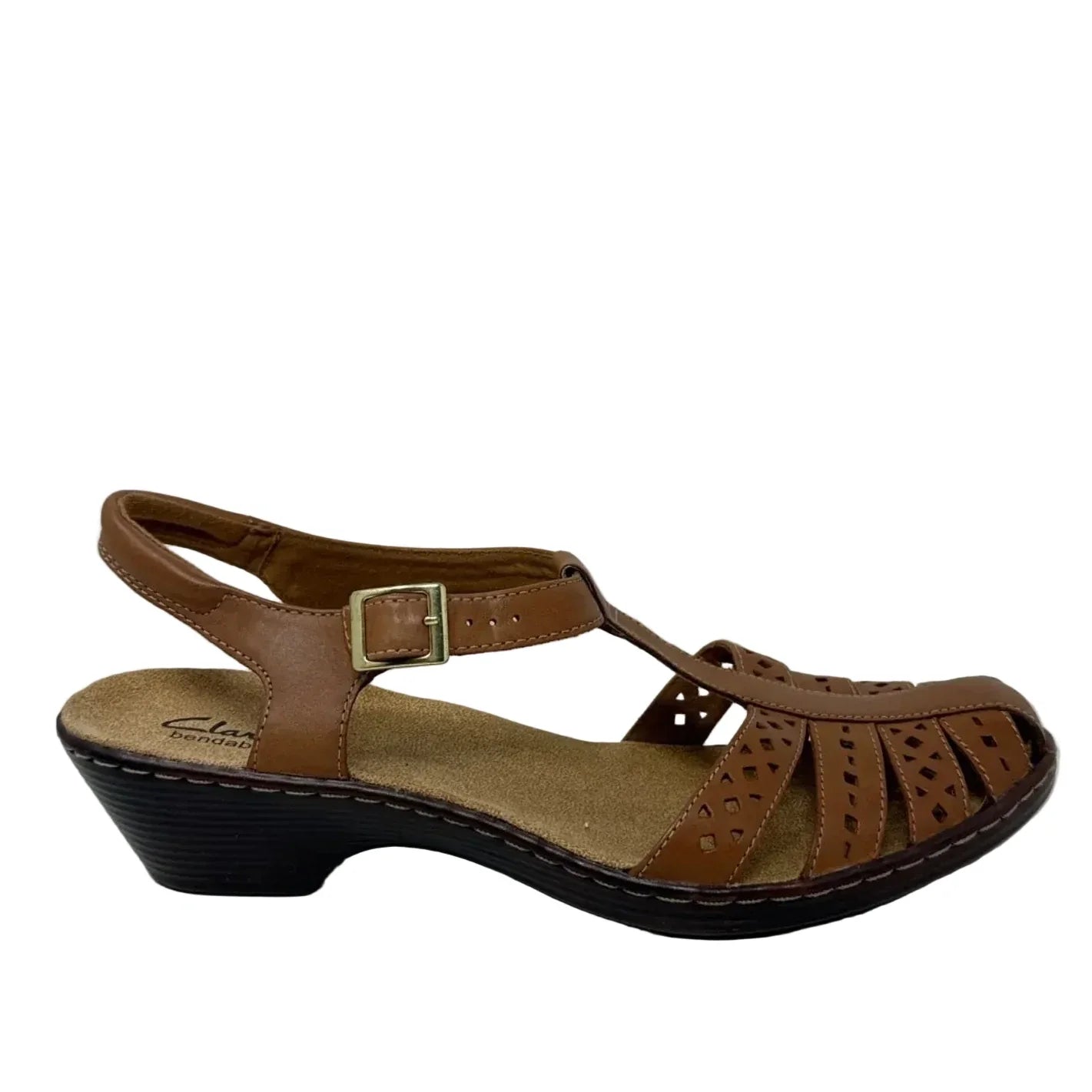 Wendy River Leather Sandals By Clarks In Tan, Size: 10