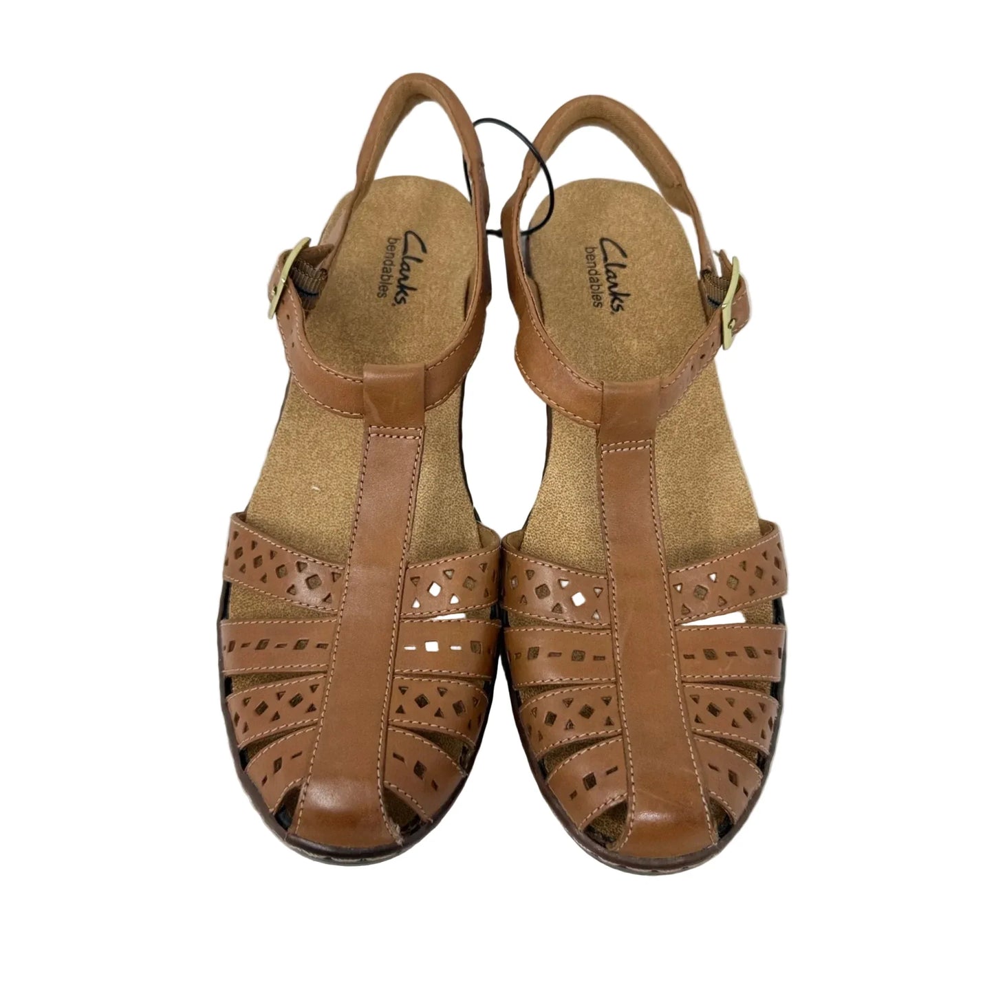 Wendy River Leather Sandals By Clarks In Tan, Size: 10