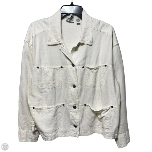 Jacket Other By Chicos In White, Size: 2