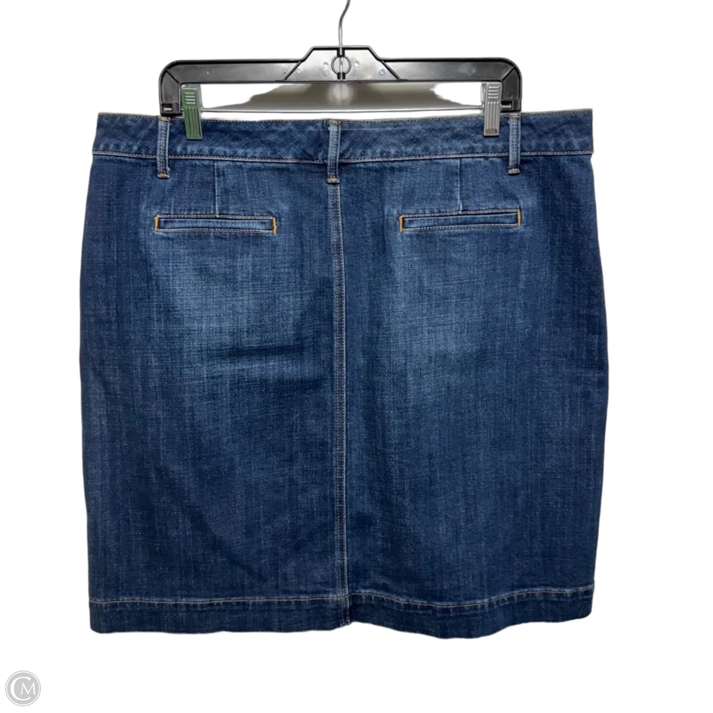 Skirt Midi By Talbots In Blue Denim, Size: 16