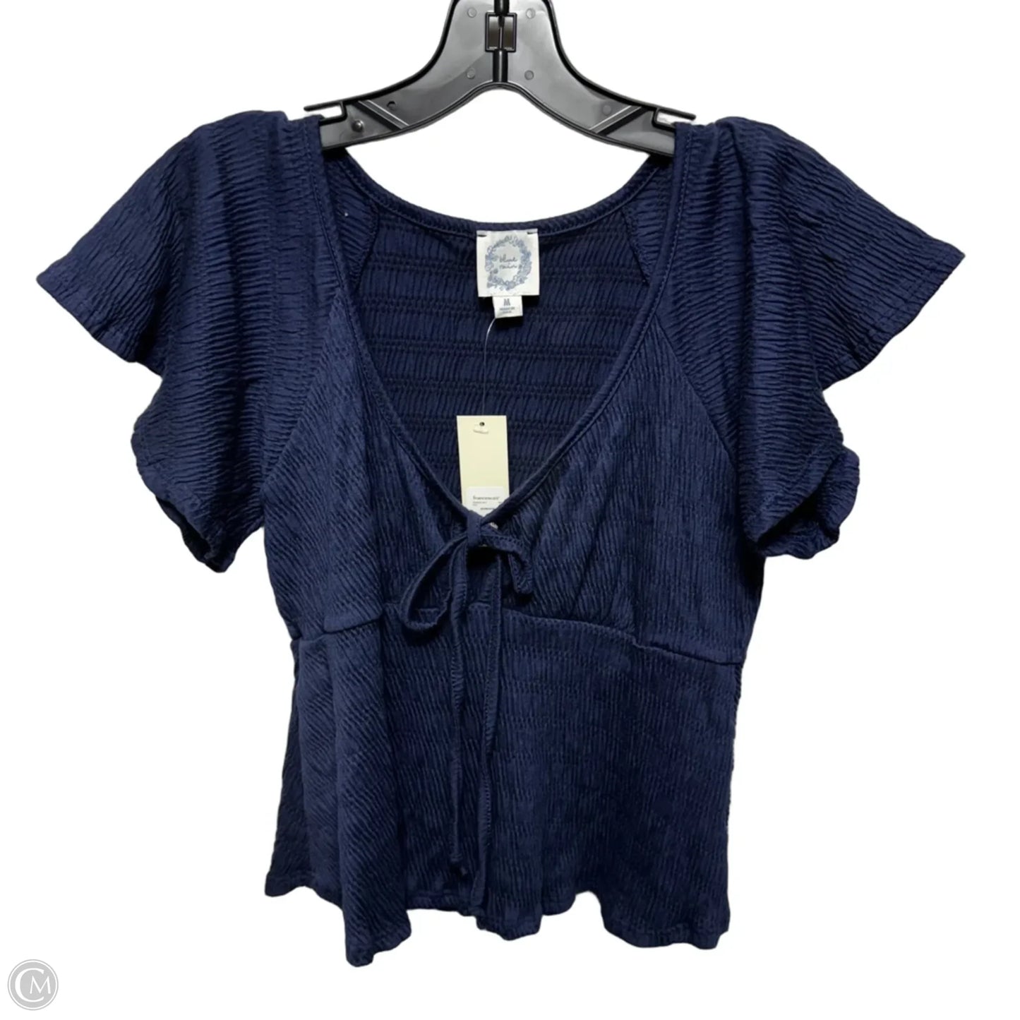 Top Short Sleeve By Blue Rain In Blue, Size: M