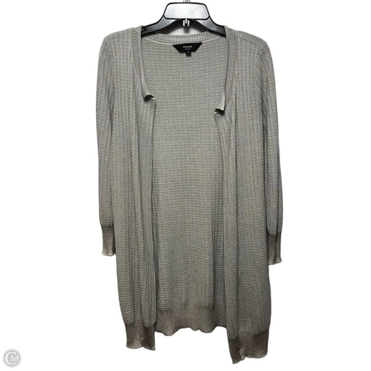 Sweater Cardigan By Misook In Grey, Size: S