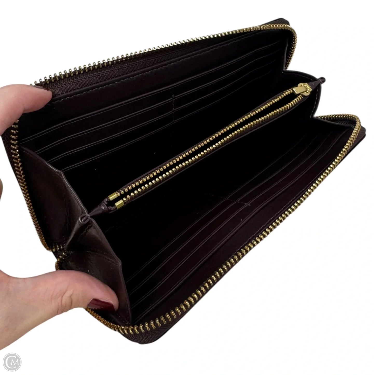 Long Zip Around Wallet Designer By Coach, Size: Large
