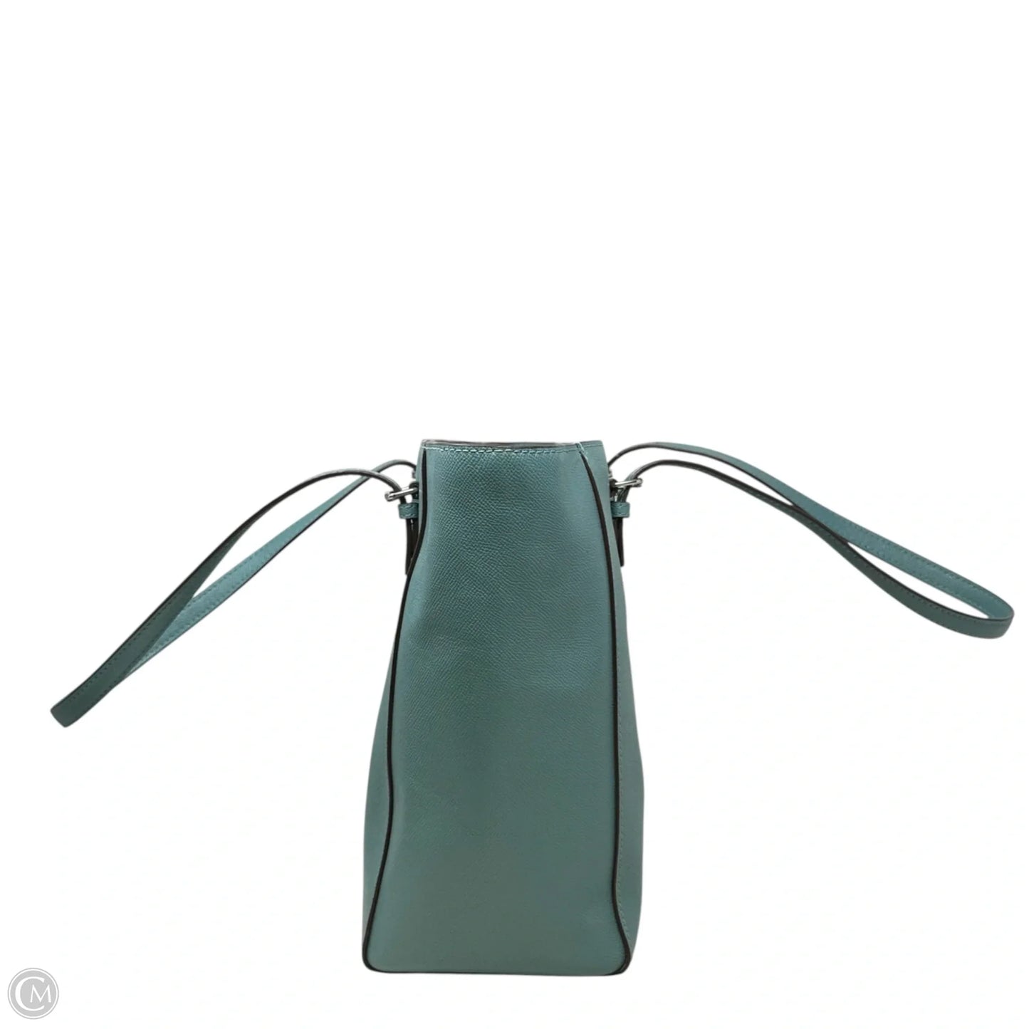 Turnlock Tote in Crossgrain Leather Designer By Coach, Size: Large