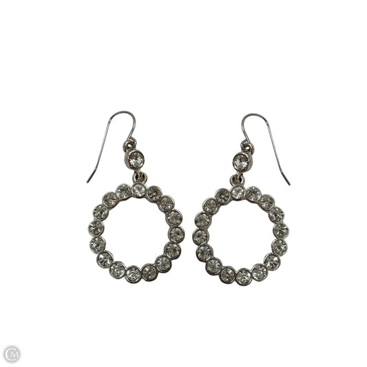 Circular Crystal Hoop Dangle Earrings