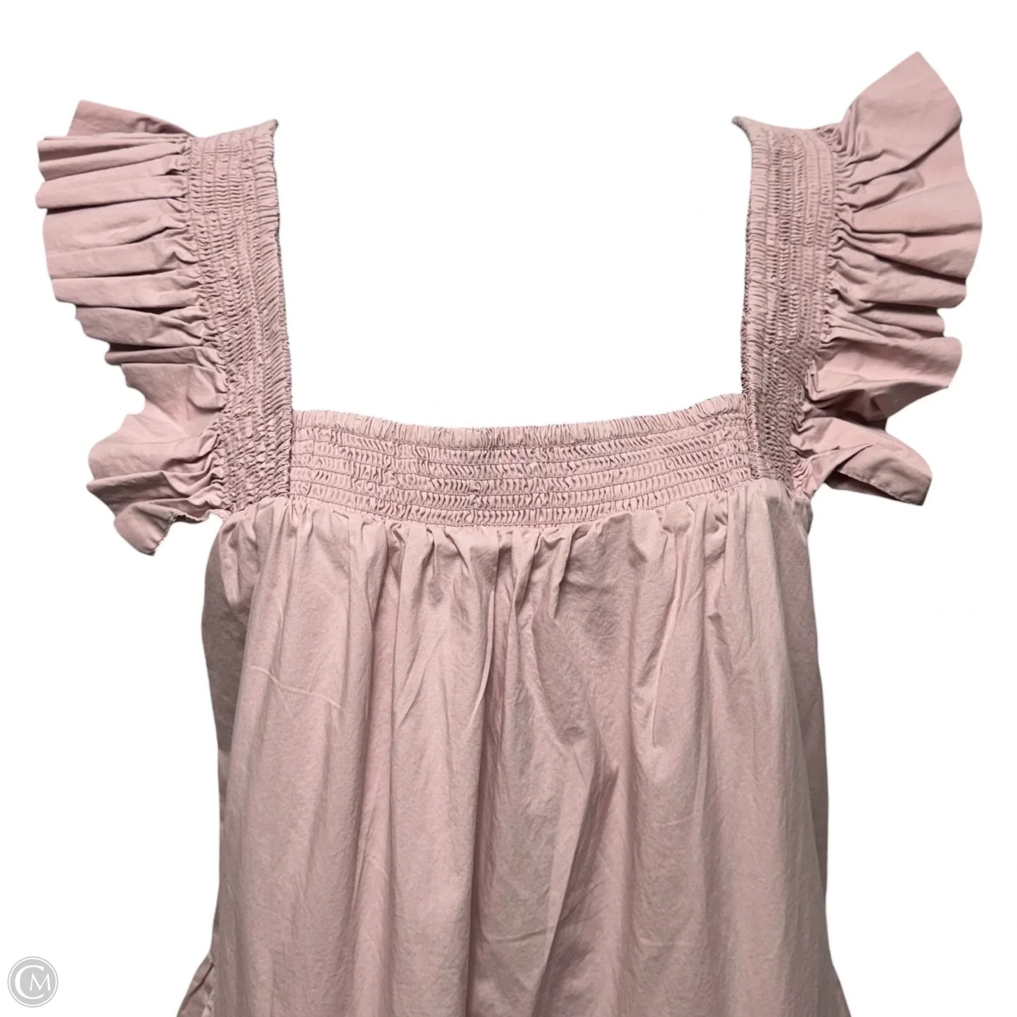 Tiered Ruffle Sleeve Maxi Dress By English Factory In Pink, Size: S