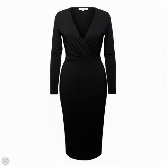 Touch Wrap Midi Dress By Good American In Black, Size: 0