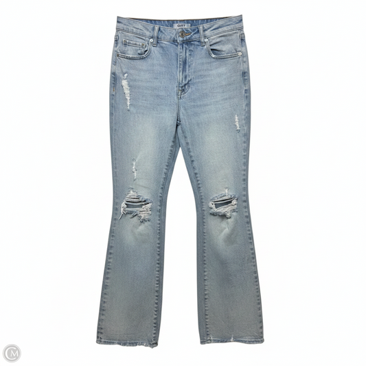 Distressed Jeans Flared By Oat In Blue Denim, Size: 6/28