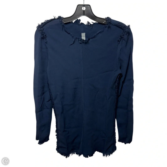 Top Long Sleeve By Raquel Allegra In Navy, Size: 0