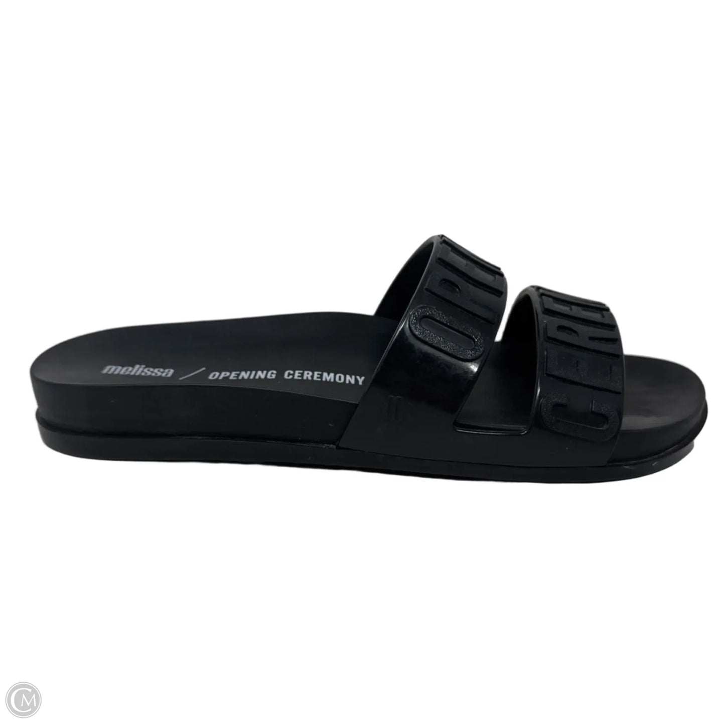 Slide Sandals Flats By Melissa x Opening Ceremony In Black, Size: 8