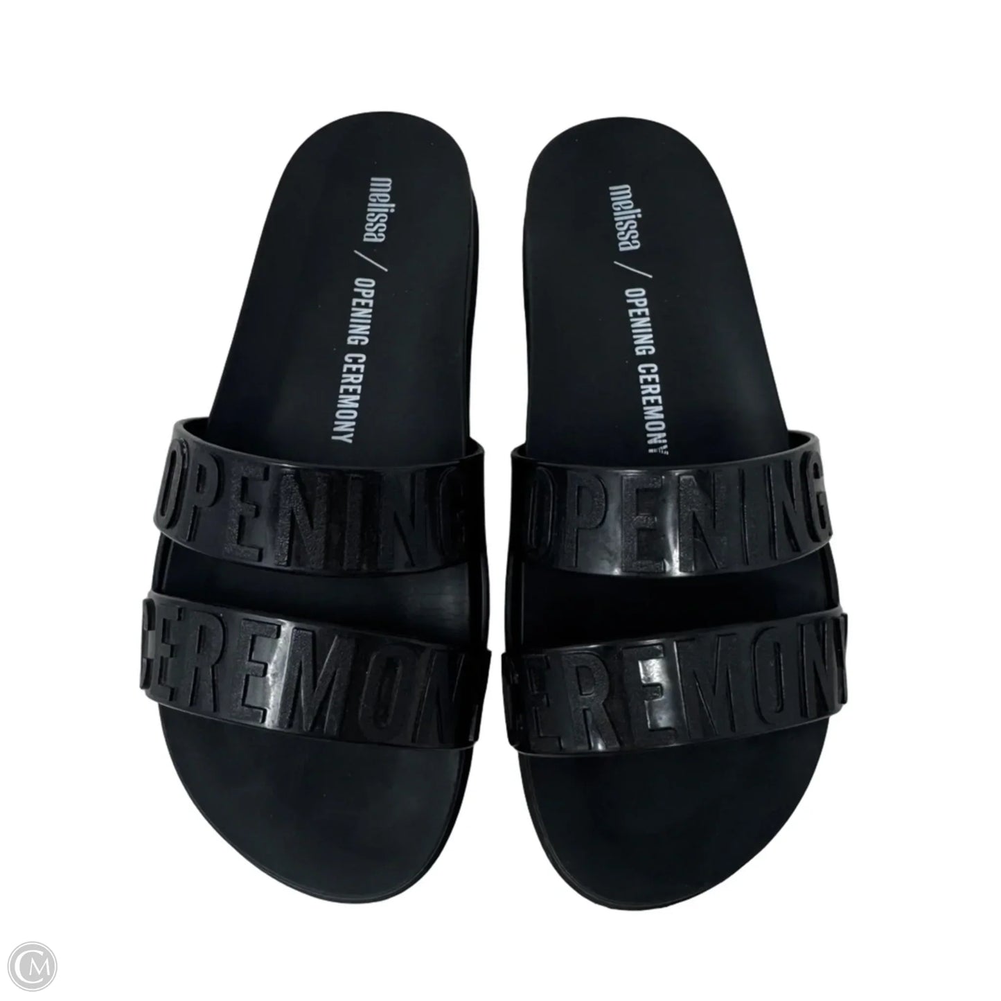 Slide Sandals Flats By Melissa x Opening Ceremony In Black, Size: 8