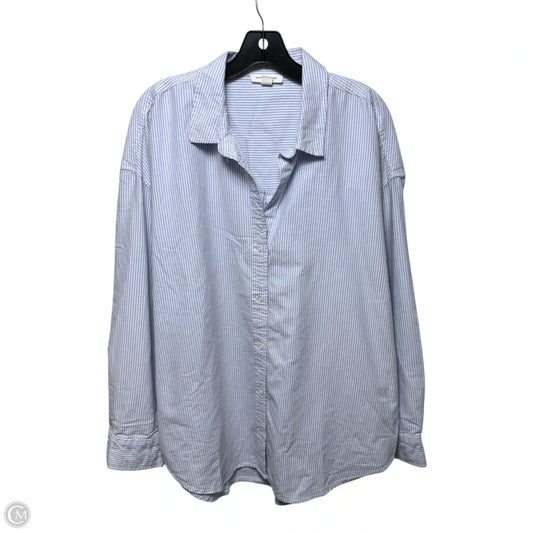 Top Long Sleeve By Beachlunchlounge In Striped Pattern, Size: Xl