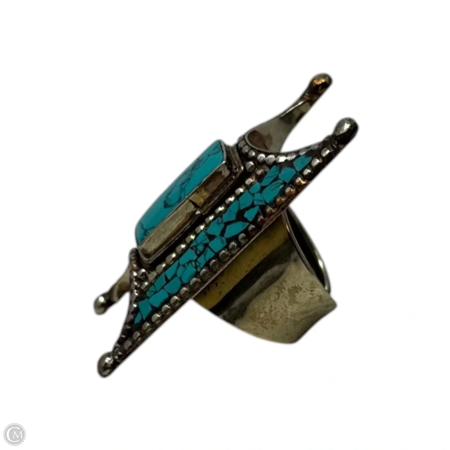 Faux Turquoise Statement Ring