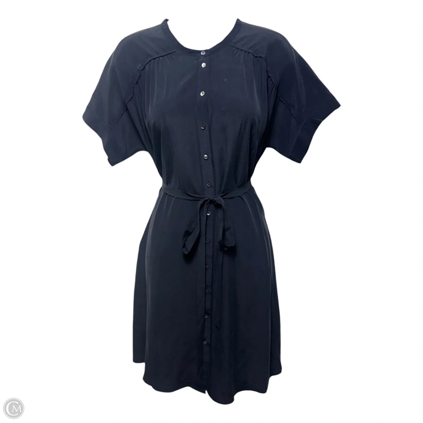 Silk Dress Casual Short By Calypso St Barth In Navy, Size: Xs