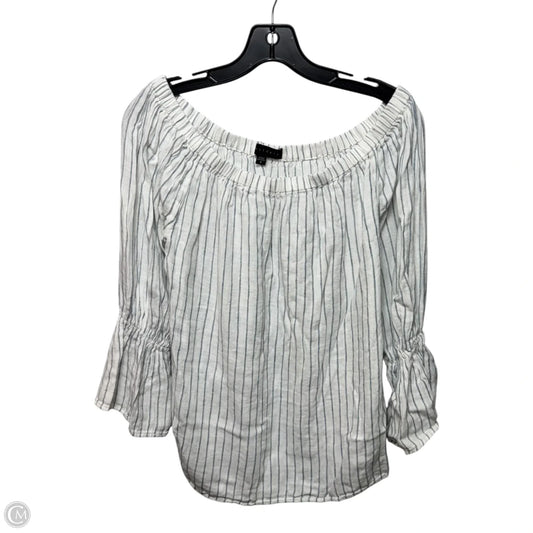Off The Shoulder Top  3/4 Sleeve By Sanctuary In Striped Pattern, Size: S