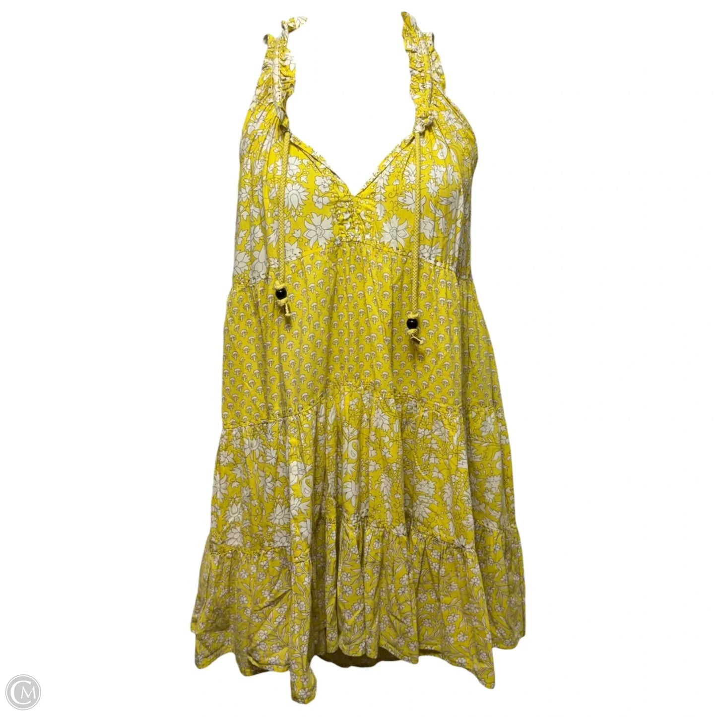 Dress Casual Short By Ros Garden In Yellow, Size: L
