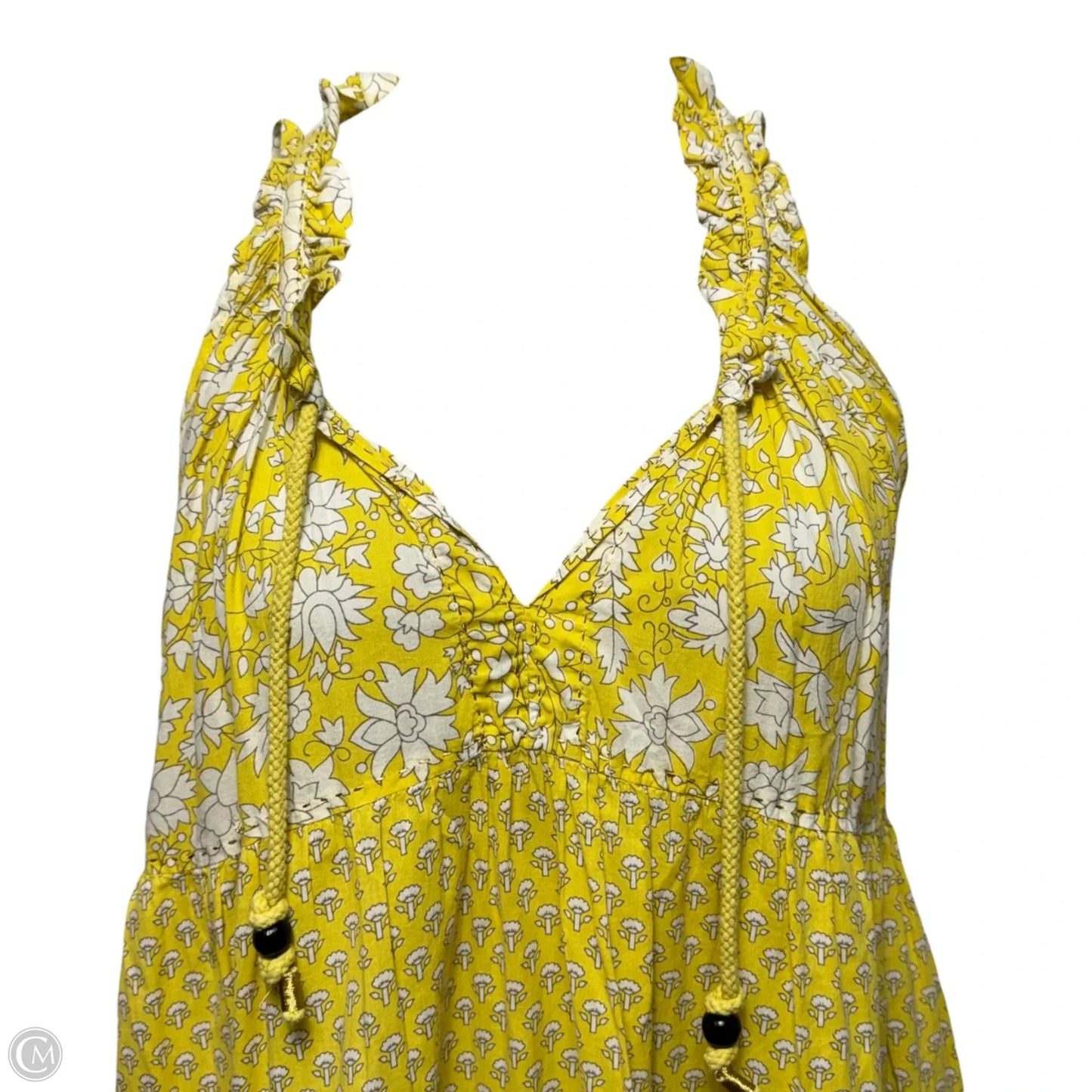 Dress Casual Short By Ros Garden In Yellow, Size: L