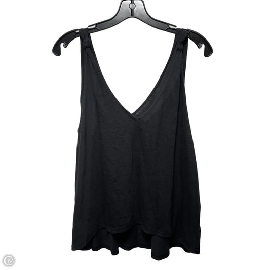 Knot Top Short Sleeve Basic By Anthropologie In Black, Size: L