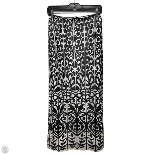 Mesh Skirt Maxi By Vivienne Tam In Black & White, Size: 2