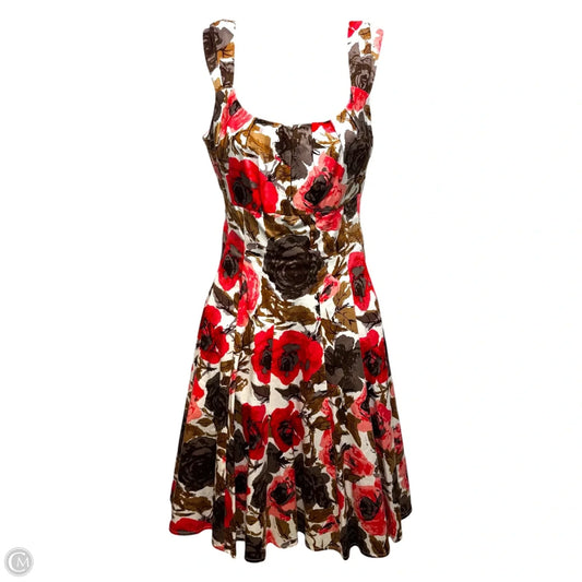 Fit & Flare Midi Dress By New Directions In Floral Print, Size: 6