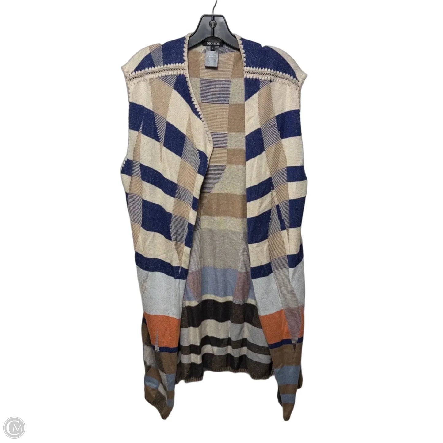 Vest By Nic + Zoe In Plaid Pattern, Size: L