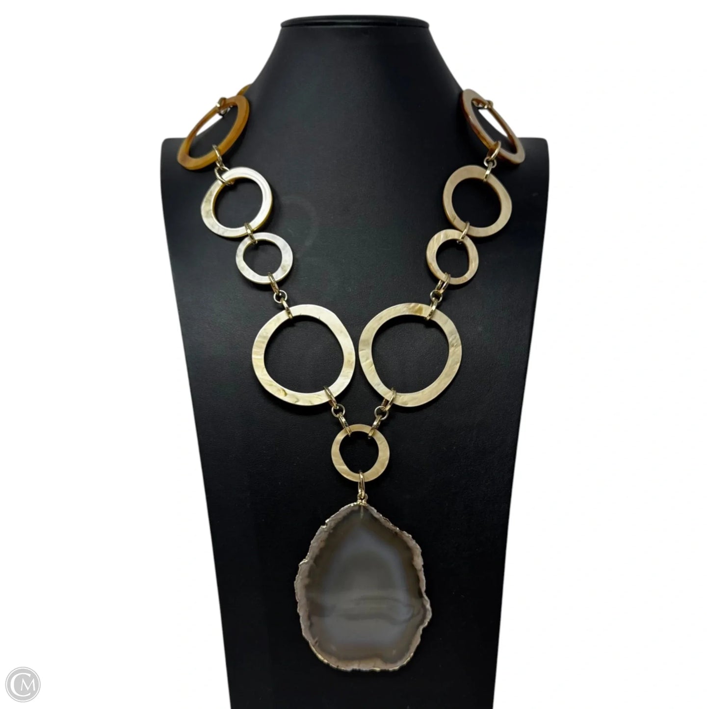 Geode Pendant Statement Necklace