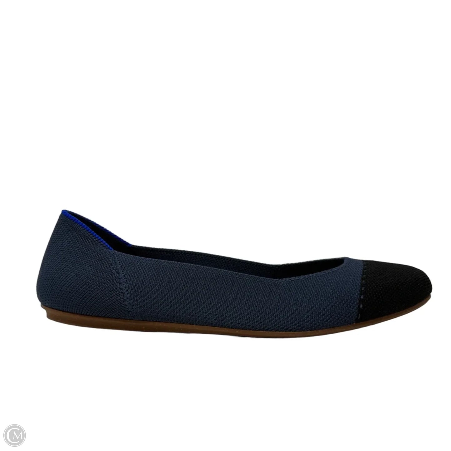The Square Flats By Rothys In Starling Navy & Black, Size: 9