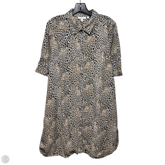 UPF Cat Bungee Dress Casual Short By Zenergy Chicos In Leopard Print, Size: 12