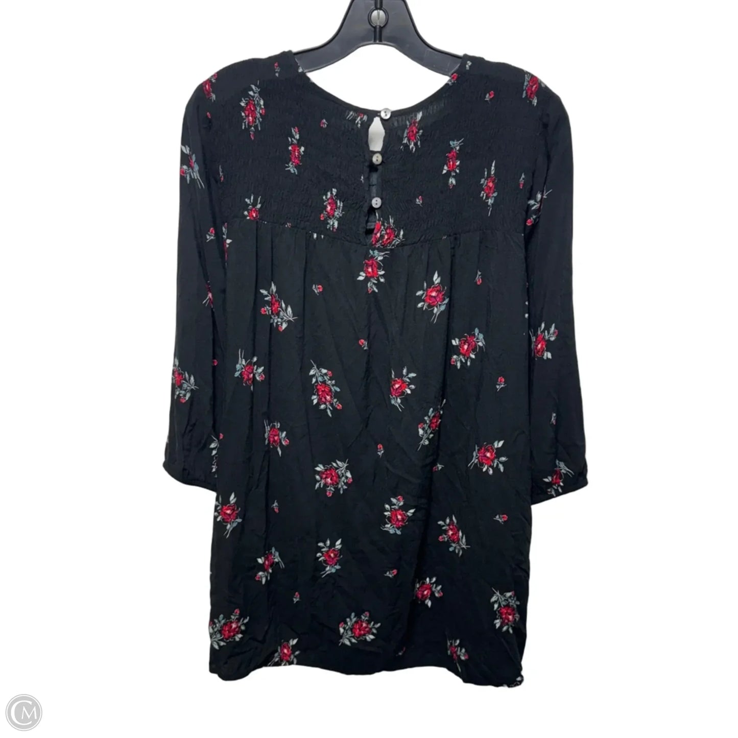 Top Long Sleeve By J. Jill In Floral Print, Size: M