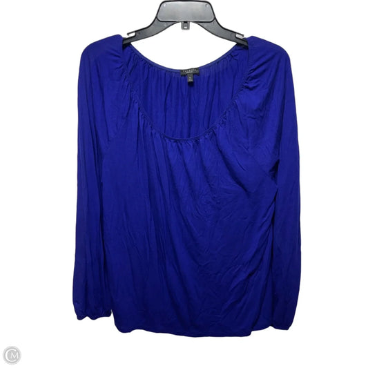 Top Long Sleeve By Talbots In Blue, Size: Xl