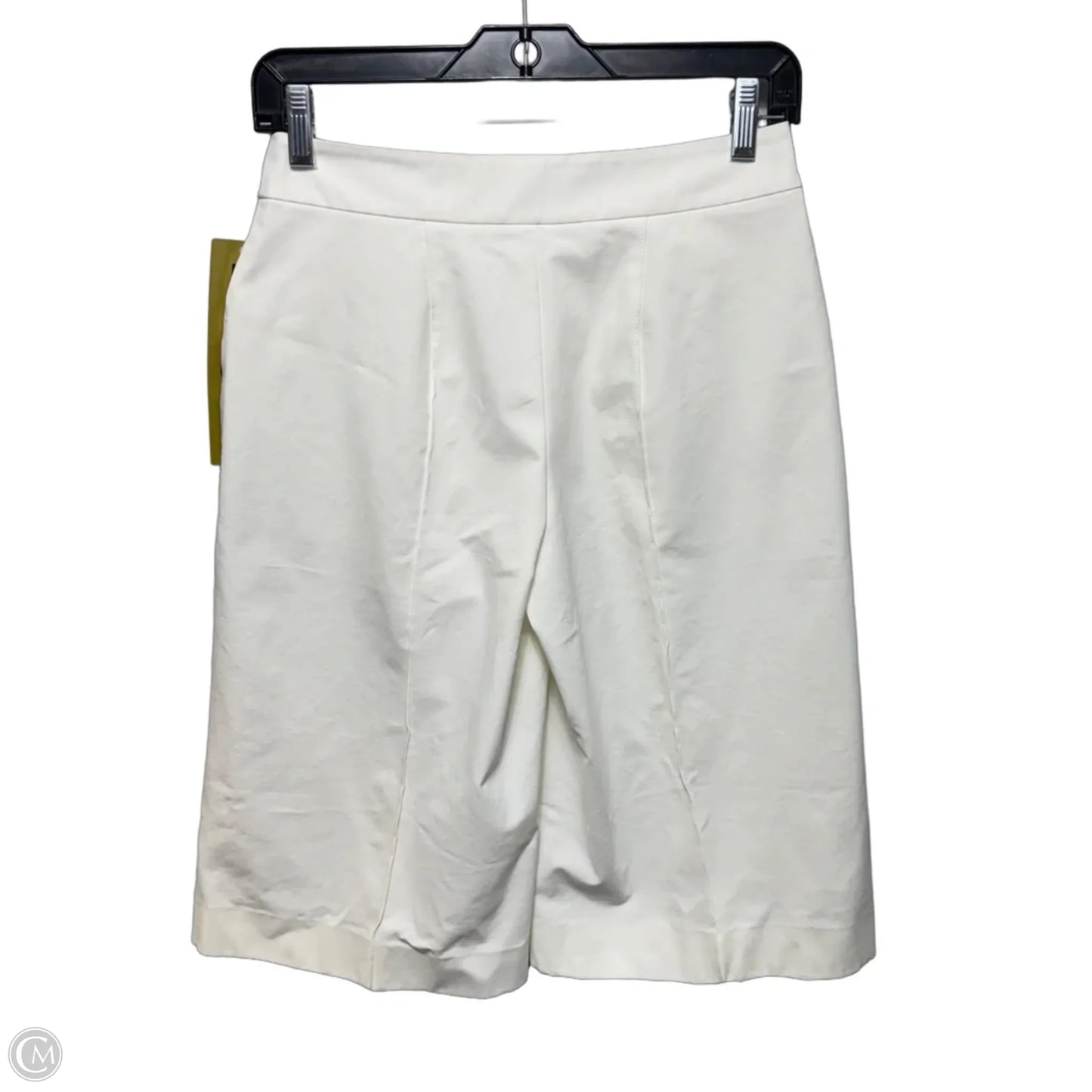Bermuda Shorts Designer By Lafayette 148 In White, Size: 0p
