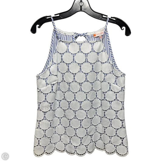 Top Sleeveless By Jude Connally In Blue & White, Size: S